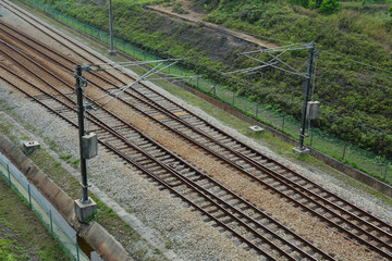 Railway track in Kuala Lumpur, Malaysia