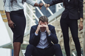 Bad feeling of business man