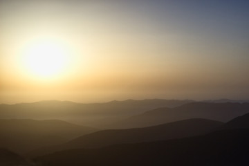 Sunrise in the mountians