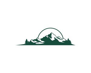 Naklejka na ściany i meble mountain vector logo