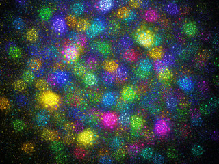 Abstract fractal background 3D rendering