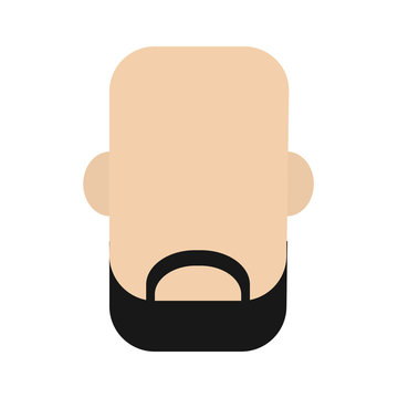 bald bearded man avatar icon image vector illustration design 