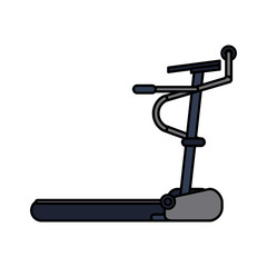treadmill machine fitness icon image vector illustration design 