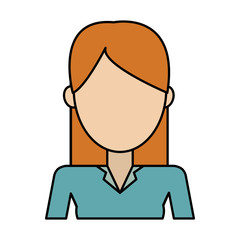 woman avatar icon image vector illustration design 