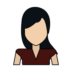 woman avatar icon image vector illustration design 