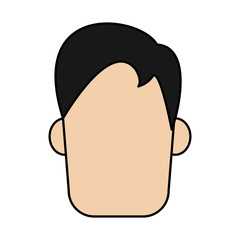 head of man avatar icon image vector illustration design 