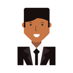 Businessman profile cartoon