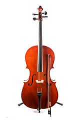 Fototapeta premium Old cello with his bow