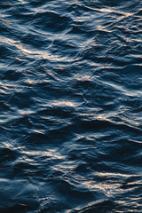 Dark blue ocean water