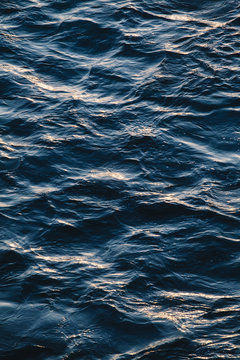 Dark blue ocean water