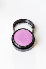 Make-up eye shadows. View from above.