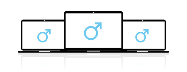 Laptop Banner - Geschlecht männlich