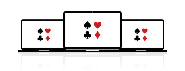 Laptop Banner - Kartenspiel