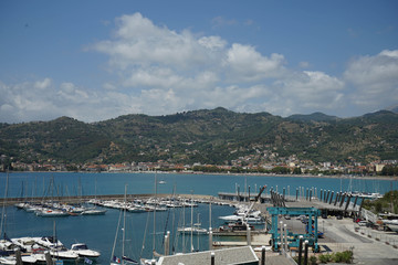 View of the port of Sapri