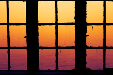Old Windows in the Boat House