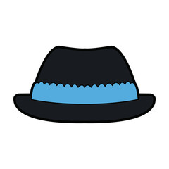 hat for men in switzerland culture clothes vector illustration