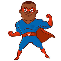 Superhero man Cartoon character