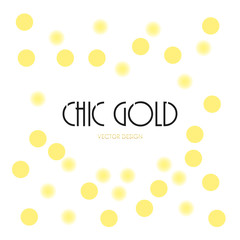 Modern Chic Gold Background Vector Design