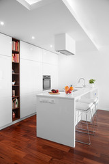 Modern kitchen, scandinavian interior