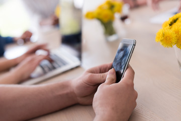 Multiethnic startup business team on meeting