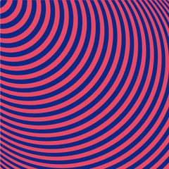 Geometric Pattern. Abstract Striped Background. Vector Illustration. Pattern With Optical Illusion.