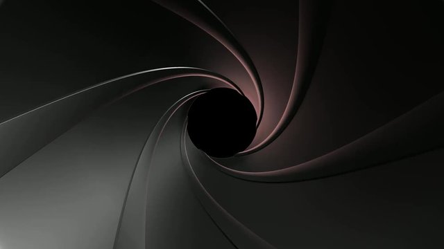 gun barrel 3d animation