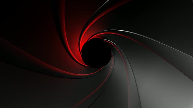 gun barrel 3d animation