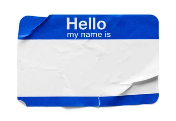 Hello My Name Is Tag Used © pixelrobot