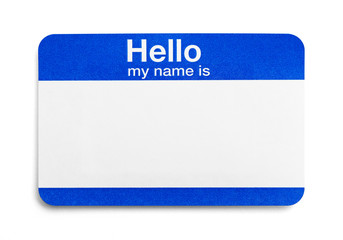 Hello My Name Is Tag