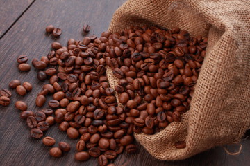 Fresh Roasted Coffee Beans Background