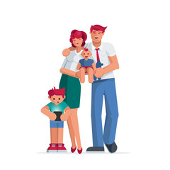 Happy family portrait.