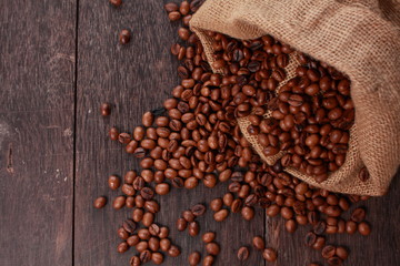 Fresh Roasted Coffee Beans Background