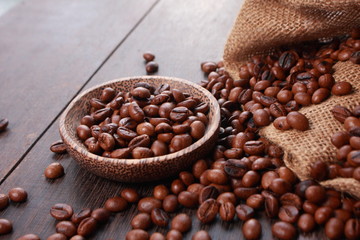 Fresh Roasted Coffee Beans Background