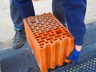 Builder with the brick © Agnieszka