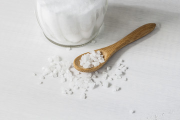 salt and glass salt shaker