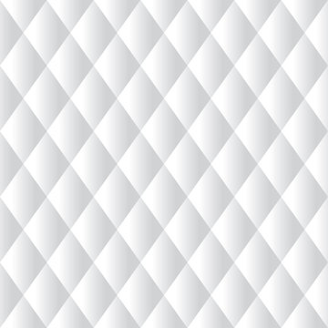 Seamless White Diamond Padded Panel Diagonal