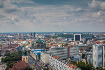 Obraz premium Panoramiczny widok na Berlin