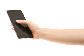 Smartphone in female hands