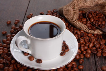 Fresh Roasted Coffee Beans Background