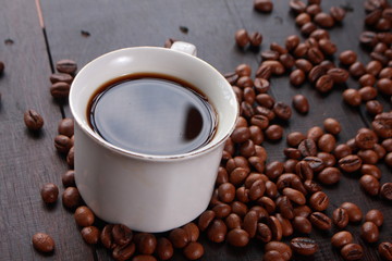 Fresh Roasted Coffee Beans Background