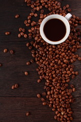Fresh Roasted Coffee Beans Background