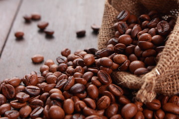 Fresh Roasted Coffee Beans Background