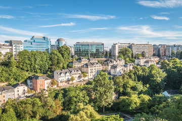 Fototapeta na wymiar Panoramic view of Luxembourg City