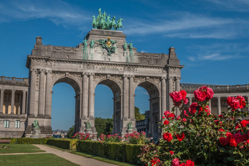 Fototapeta na wymiar Jubel Arch in Brussels Belgium