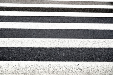 Fototapeta premium pedestrian stripes close up in front of