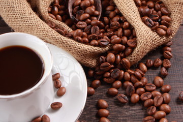 Fresh Roasted Coffee Beans Background