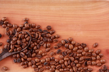 Fresh Roasted Coffee Beans Background