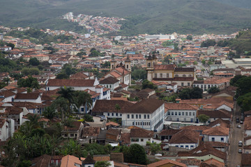 Fototapeta na wymiar Mariana in the state of Minas Gerais is one of Brazil's best preserved colonial towns. Mariana is one of the most popular travelling destinations in Brazil.