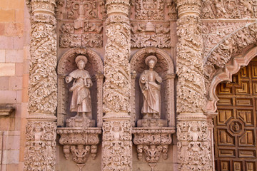 Cathedral detail, Zacatecas, Mexico - obrazy, fototapety, plakaty