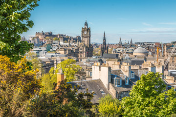 Fototapeta na wymiar Panoramic view of Edinburgh
